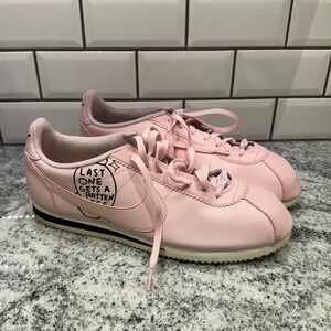 Nike Cortez Pink Leather Sneakers Shoes Mens Size 13 Custom Art‎ Design